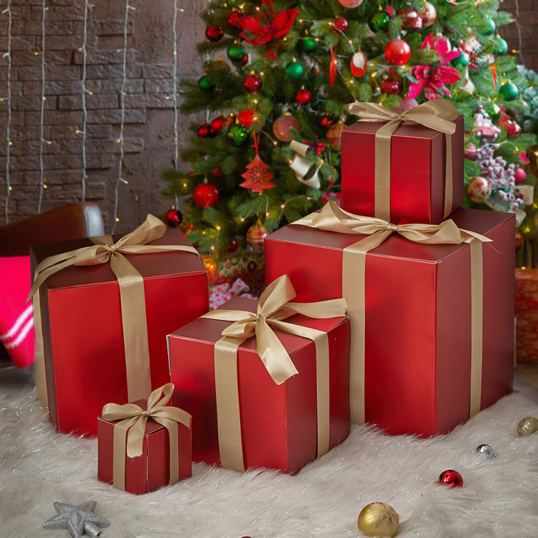 The Seasonal Aisle 5 Piece Christmas Boxes | Wayfair.co.uk